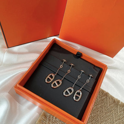 [Luxora] KETTENQUASTEN-OHRRINGE