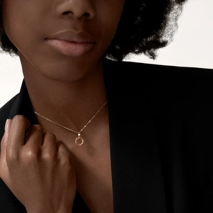[Luxora]TRINITY  NECKLACE 1 DIAMOND