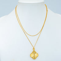[Luxora]CLOVER 25MM PEDANT NECKLACE GOLD