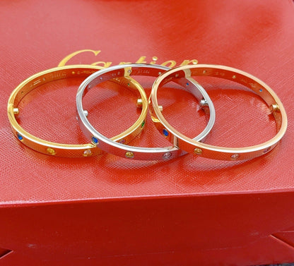 [Luxora]2026 RAINBOW LOVE BRACELET 6.1MM  10 DIAMONDS