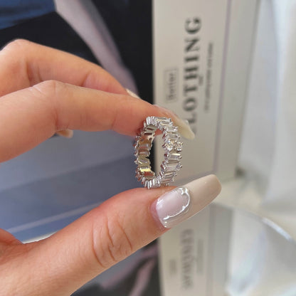 [Luxora]繊細なマルチシェイプテニスリング