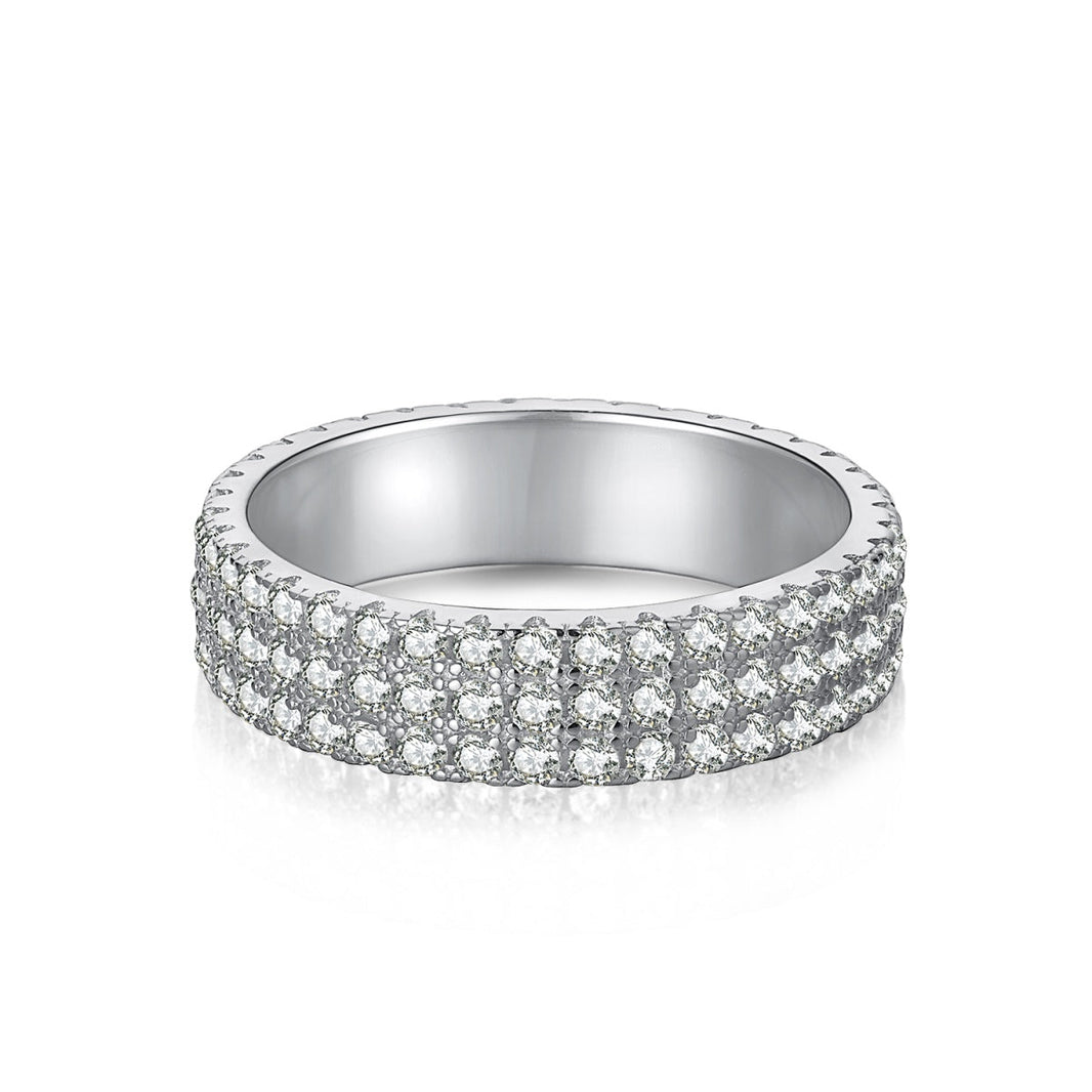 [Luxora]Dainty Round Cut Tennis Ring