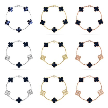 [Luxora]CLOVER 5 MOTIF PIETERSITE BRACELET COLLECTION