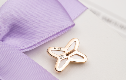 [Luxora]JEUX DE WHITE MOP PINK GOLD DIAMOND EARRINGS