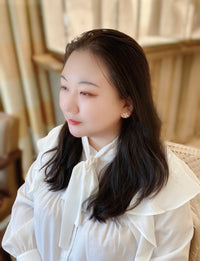 [Luxora]STAR BLOSSOM STUD EARRINGS PINK GOLD DIAMONDS