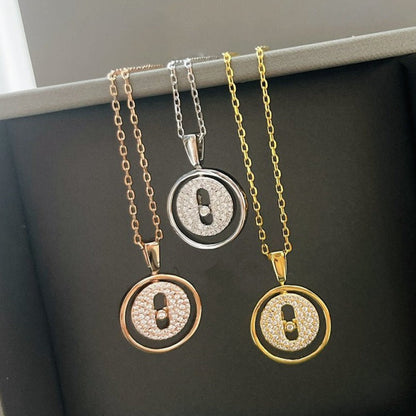 [LUXE]LUCKY MOVER PM PAVED NECKLACE