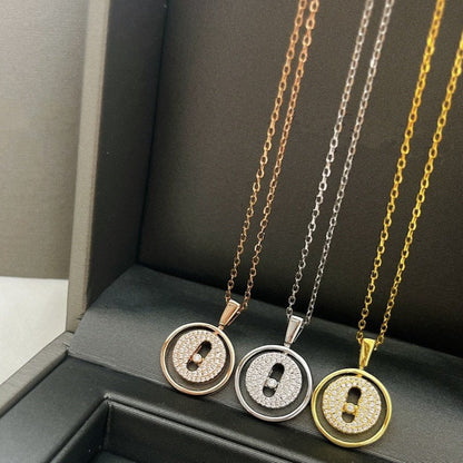 [LUXE]LUCKY MOVER PM PAVED NECKLACE