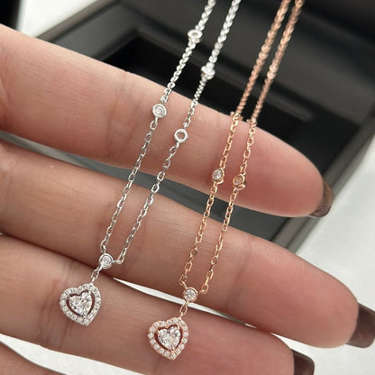 [LUXE]JOY HEART DIAMOND NECKLACE