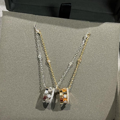 [LUXE]CHAIN MOVE ROMANE PEDAND NECKLACE