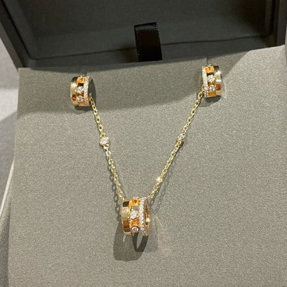 [LUXE]CHAIN MOVE ROMANE PEDAND NECKLACE