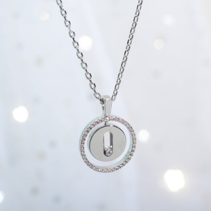 [LUXE]LUCKY MOVE PM NECKLACE SILVER DIAMOND