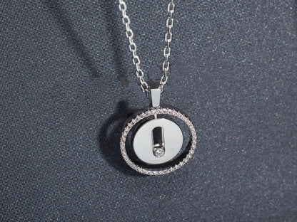 [LUXE]LUCKY MOVE PM NECKLACE SILVER DIAMOND