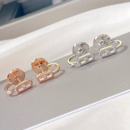 [LUXE]CREOLES MOVE UNO MINI 1 DIAMOND EARRINGS