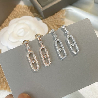 [LUXE]DORMEUSES MOVE UNO DIAMOND EARRINGS