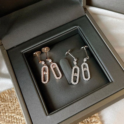 [LUXE]DORMEUSES MOVE UNO DIAMOND EARRINGS