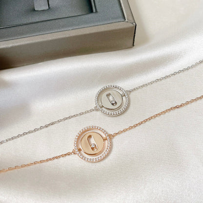[LUXE]LUCKY MOVE PAVED DIAMOND BRACELET