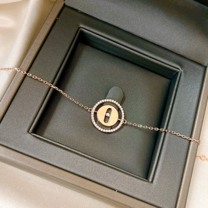 [LUXE]LUCKY MOVE PAVED DIAMOND BRACELET