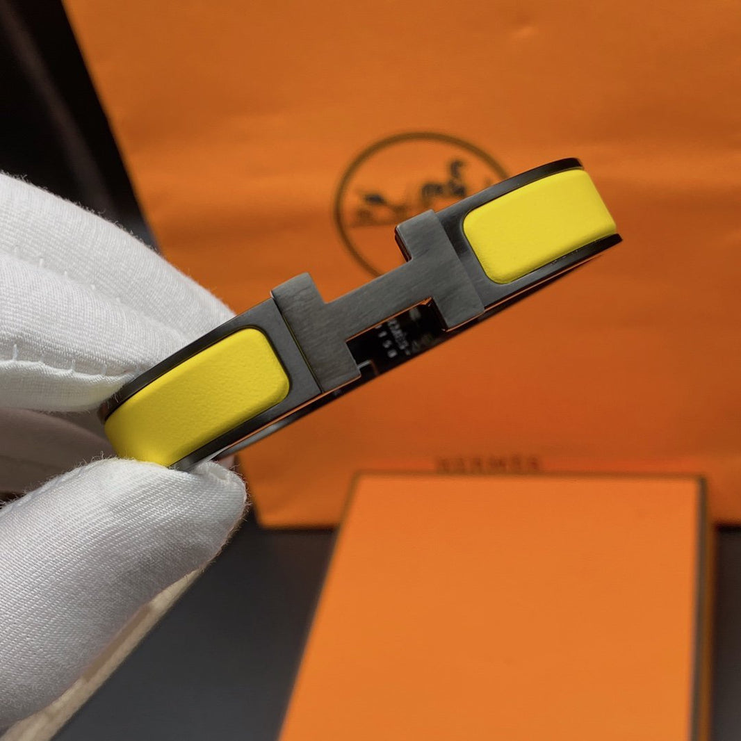 [Luxora]CLIC HM SO ブラックイエローブレスレット