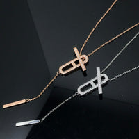 [Luxora]HM NECKLACE PLATINUM ROSE GOLD DIAMOND