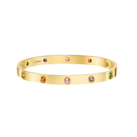[OAK JURI]2026 RAINBOW LOVE BRACELET 6.1MM  10 DIAMONDS