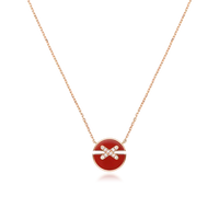 [Luxora]JEUX DE ROSE GOLD DIAMOND NECKLACE