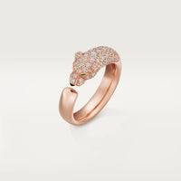 [Luxora]PANTHERE HALF DIAMOND SMALL RING