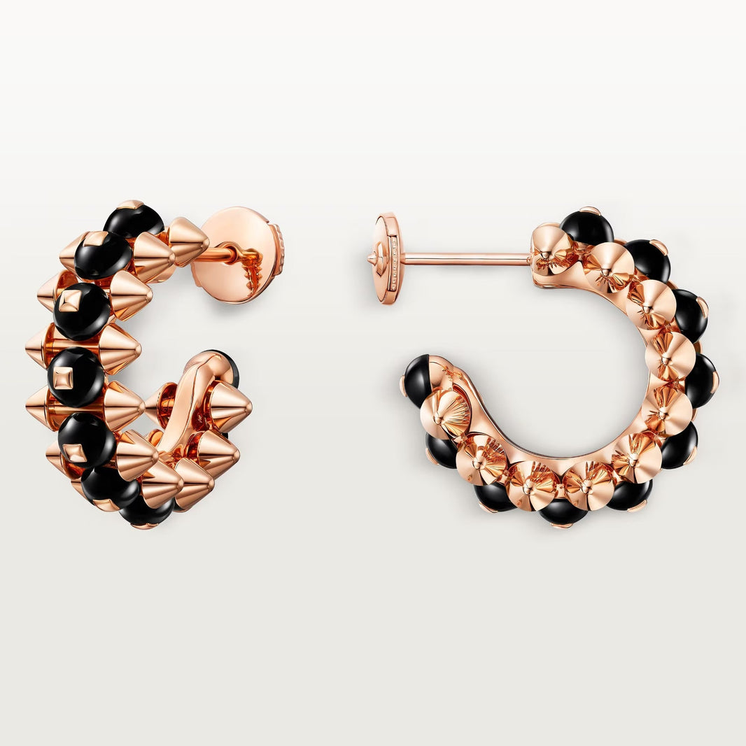 [Luxora]CLASH 7.9MM AGATE CHALCEDONY EARRINGS