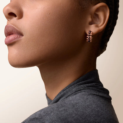 [Luxora]CLASH 7.9MM AGATE CHALCEDONY EARRINGS