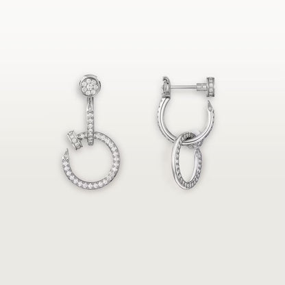 [Luxora]JUSTE FULL DIAMOND DOUBLE EARRINGS