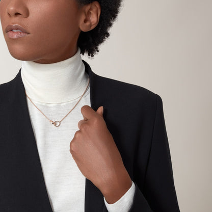 [Luxora]LOVE DOUBLE RING NECKLACE