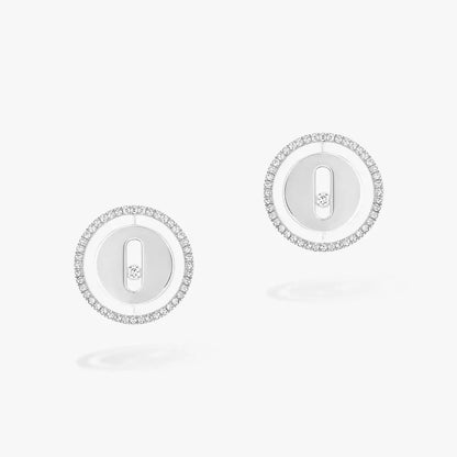 [Loxura]Lucky Move Diamond Earrings