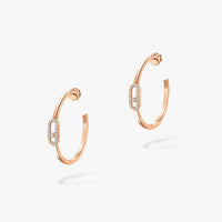 [LUXE]CREOLES MOVE UNO PM DIAMOND EARRINGS
