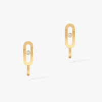 [LUXE]CREOLES MOVE UNO MINI 1 DIAMOND EARRINGS
