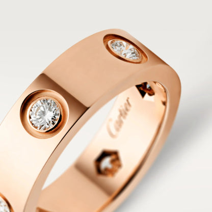 [Luxora]LOVE 5.5MM 6 DIAMOND RING