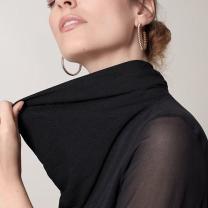 [Luxora]CLASH HOOP LARGE EARRINGS