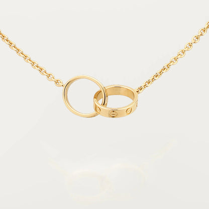 [Luxora]LOVE DOUBLE RING NECKLACE