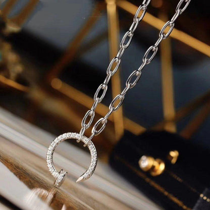 [Luxora]JUSTE NECKLACE FULL DIAMONDS