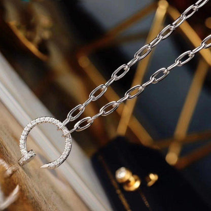 [Luxora]JUSTE-HALSKETTE MIT DIAMANTEN