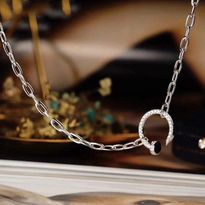 [Luxora]JUSTE NECKLACE FULL DIAMONDS