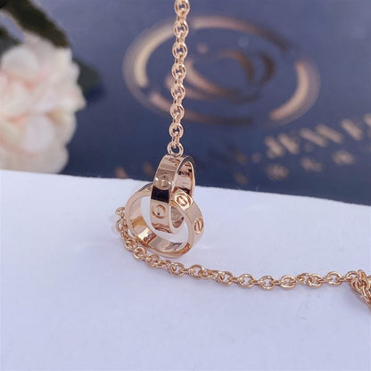 [Luxora]LOVE BRACELET DOUBLE RING