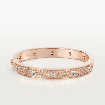 [Luxora] LOVE ARMBAND 6,1 MM DIAMANT-PAVED 10 GROSSE DIAMANTEN
