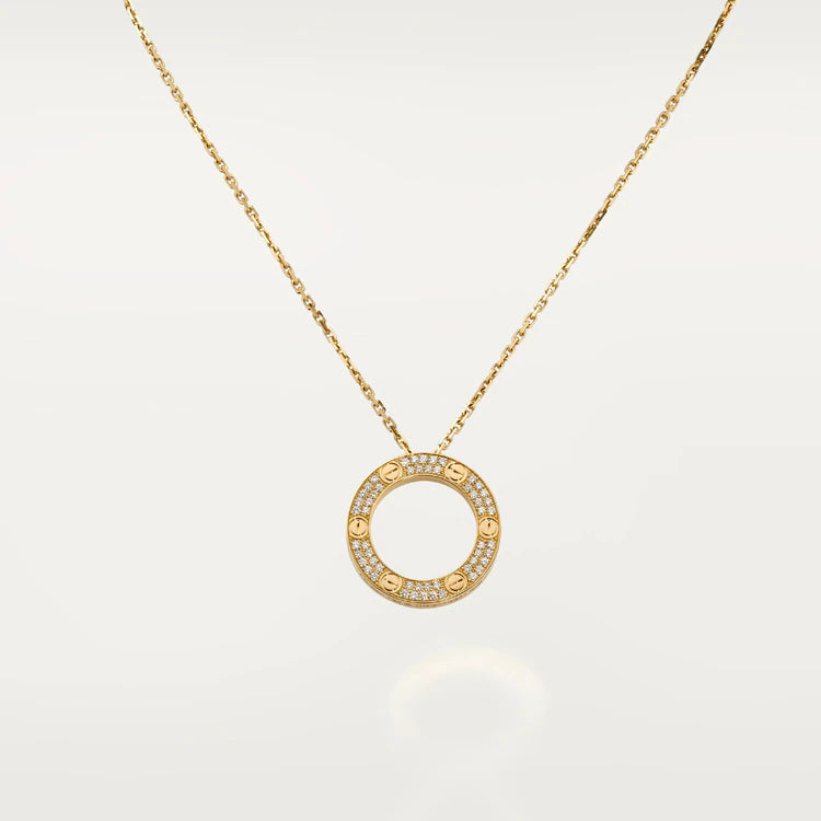 [Luxora]LOVE NECKLACE ADJUSTABLE ROSE GOLD