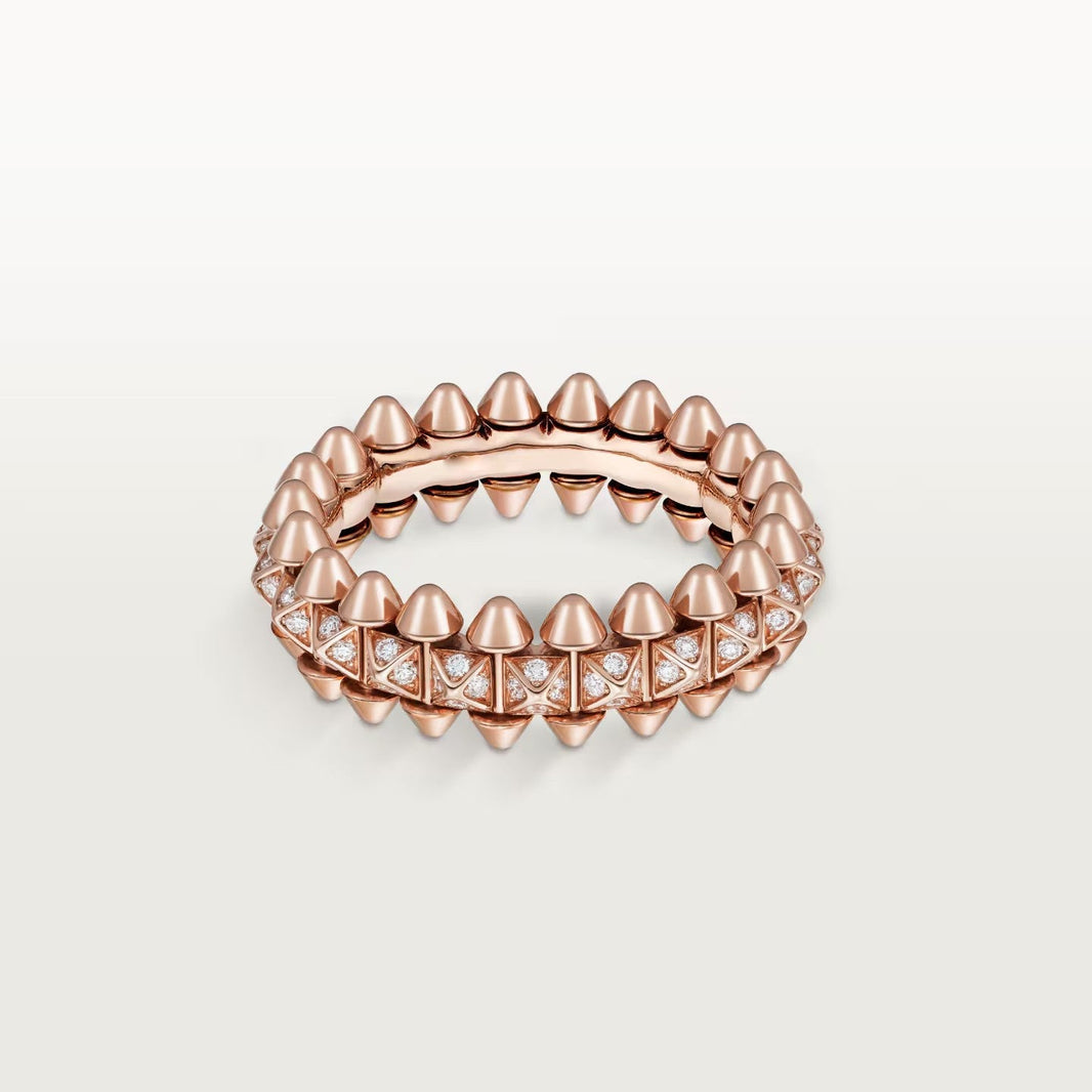 [Luxora]CLASH 6.4MM SMALL FULL DIAMOND RING