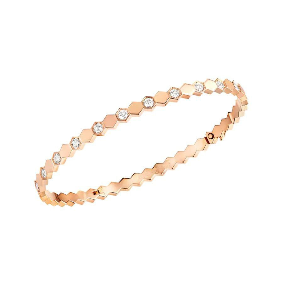 [Luxora]BEE LOVE PINK GOLD DIAMOND BRACELET