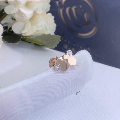 [Luxora]BEE LOVE PINK GOLD DIAMOND EARRINGS