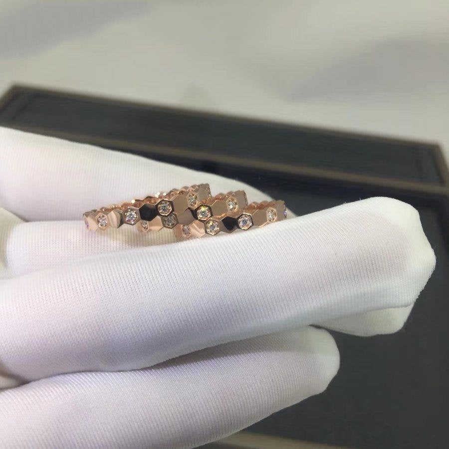 [Luxora]BEE LOVE RING ROSA GOLD DIAMANT