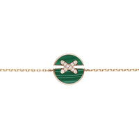 [Luxora]JEUX DE BRACELET MALACHITE PINK GOLD DIAMONDS