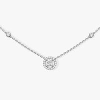 [Loxura]Diamond Necklace 0,20ct Brilliant Shape Joy