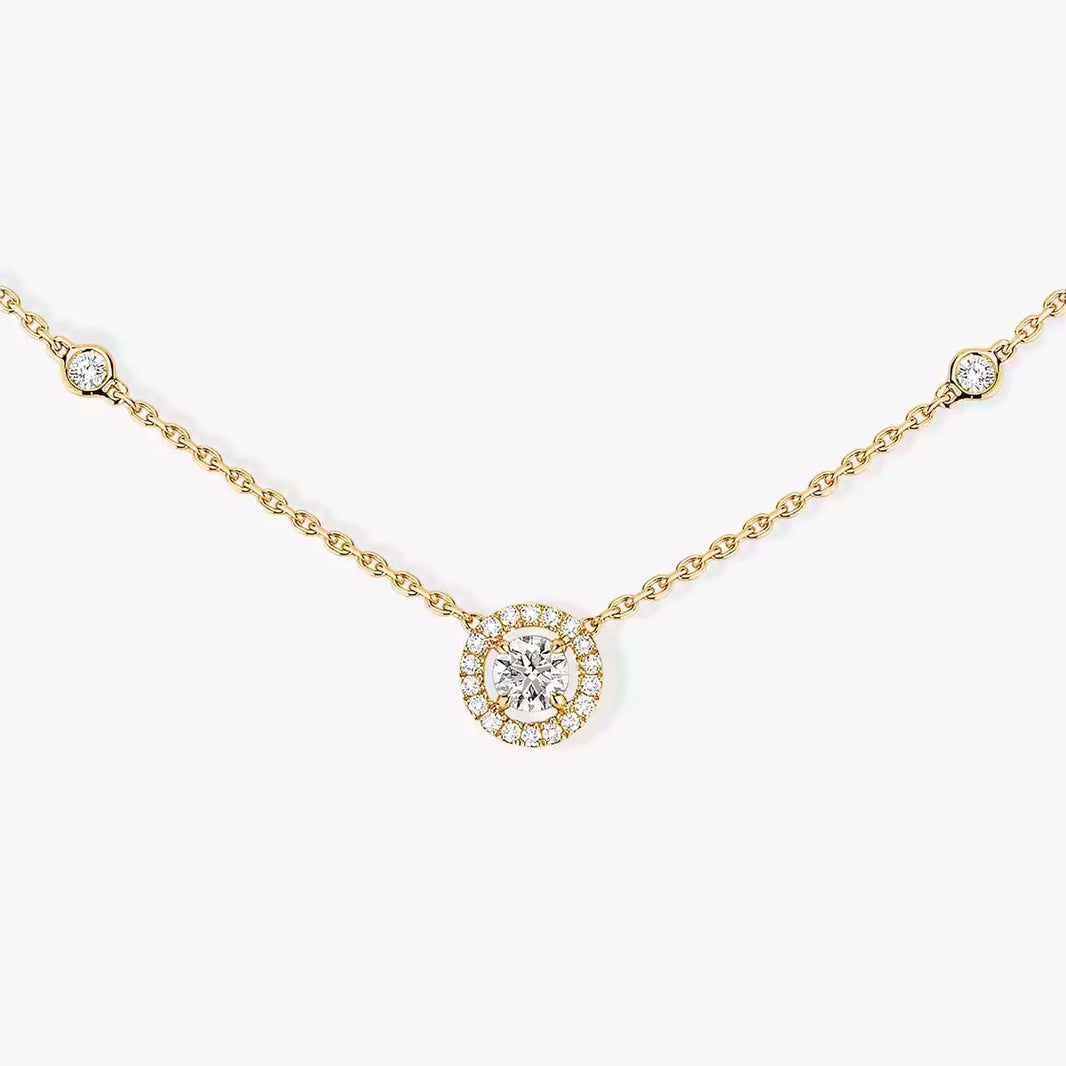 [LUXE]Diamond Necklace 0,20ct Brilliant Shape Joy