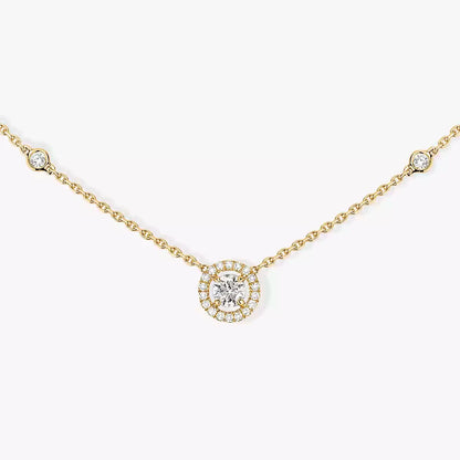 [LUXE]Diamond Necklace 0,20ct Brilliant Shape Joy